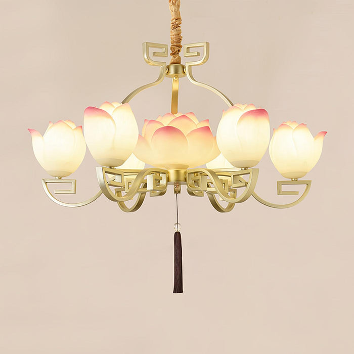 Lotus Bloom Chandelier.