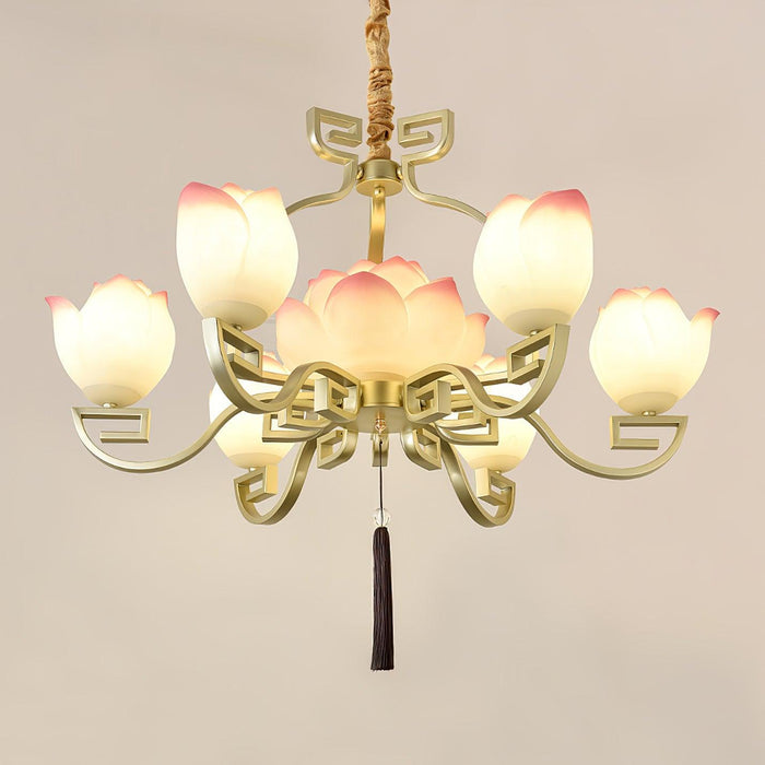 Lotus Bloom Chandelier.