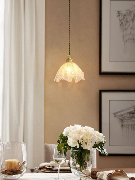 Lotus Crystal Small Pendant Light.