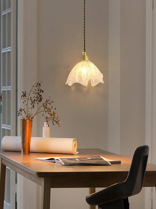 Lotus Crystal Small Pendant Light.