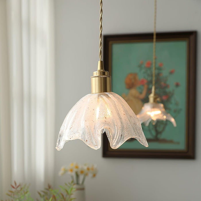 Lotus Crystal Small Pendant Light.