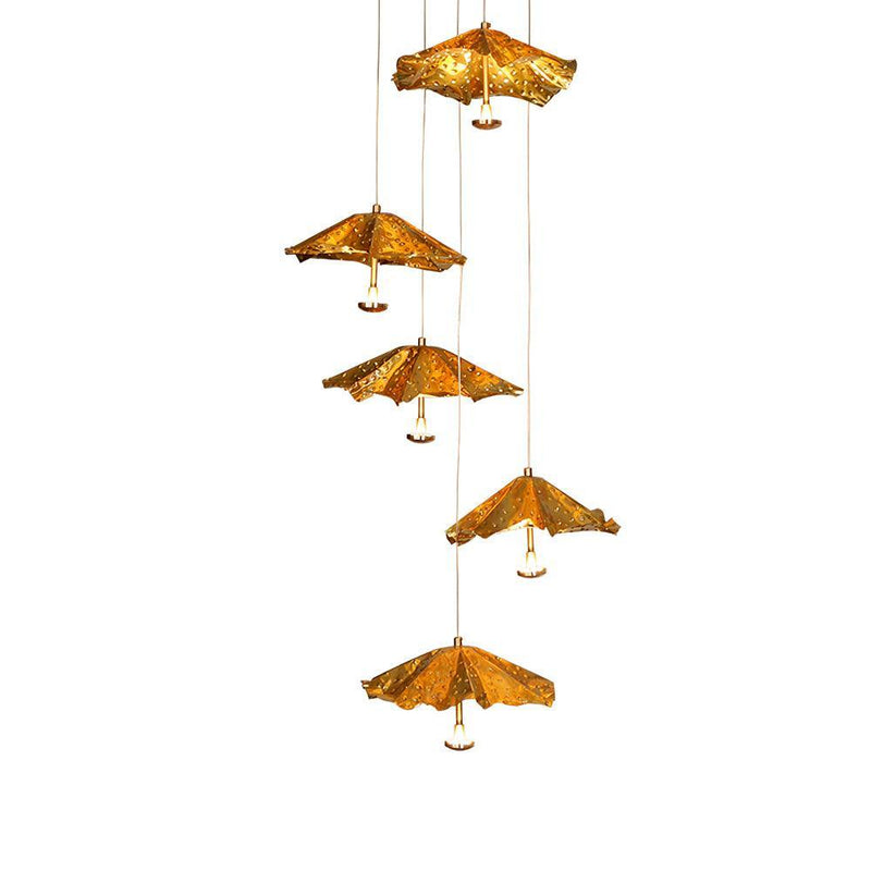 Livra Leaf Chandelier-DWHOME