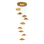 Livra Leaf Chandelier-DWHOME
