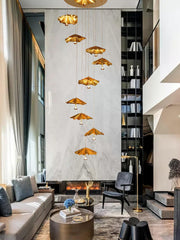 Livra Leaf Chandelier-DWHOME