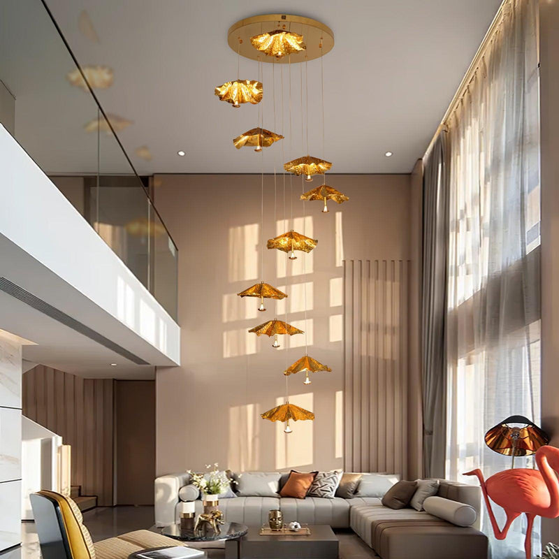 Livra Leaf Chandelier-DWHOME