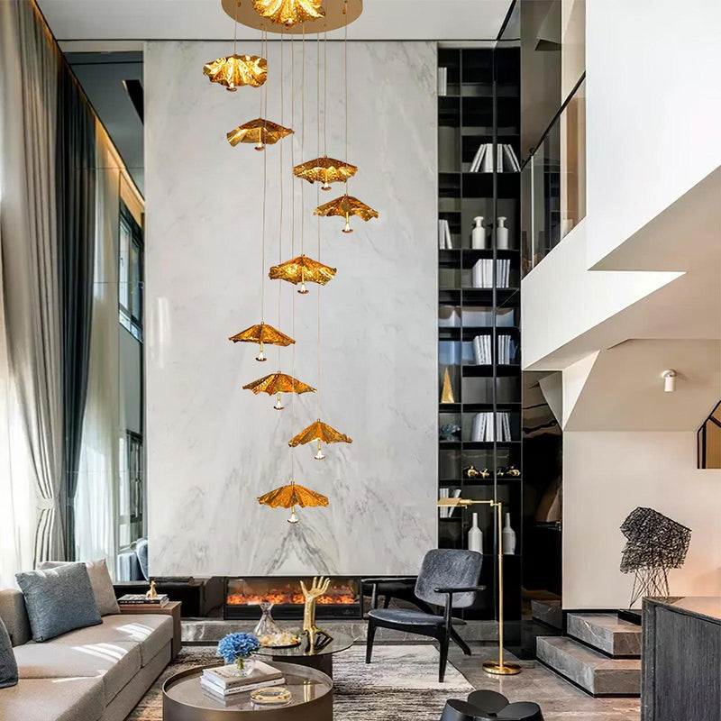 Livra Leaf Chandelier-DWHOME