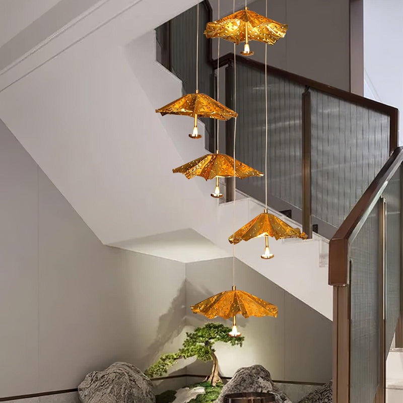 Livra Leaf Chandelier-DWHOME
