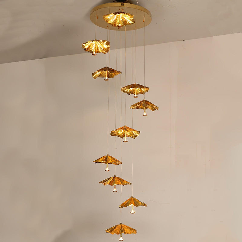 Livra Leaf Chandelier-DWHOME
