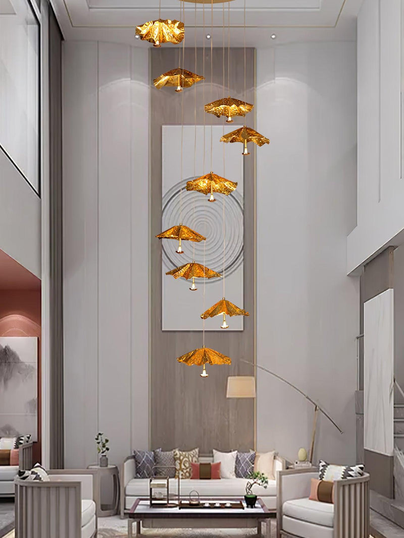 Livra Leaf Chandelier-DWHOME