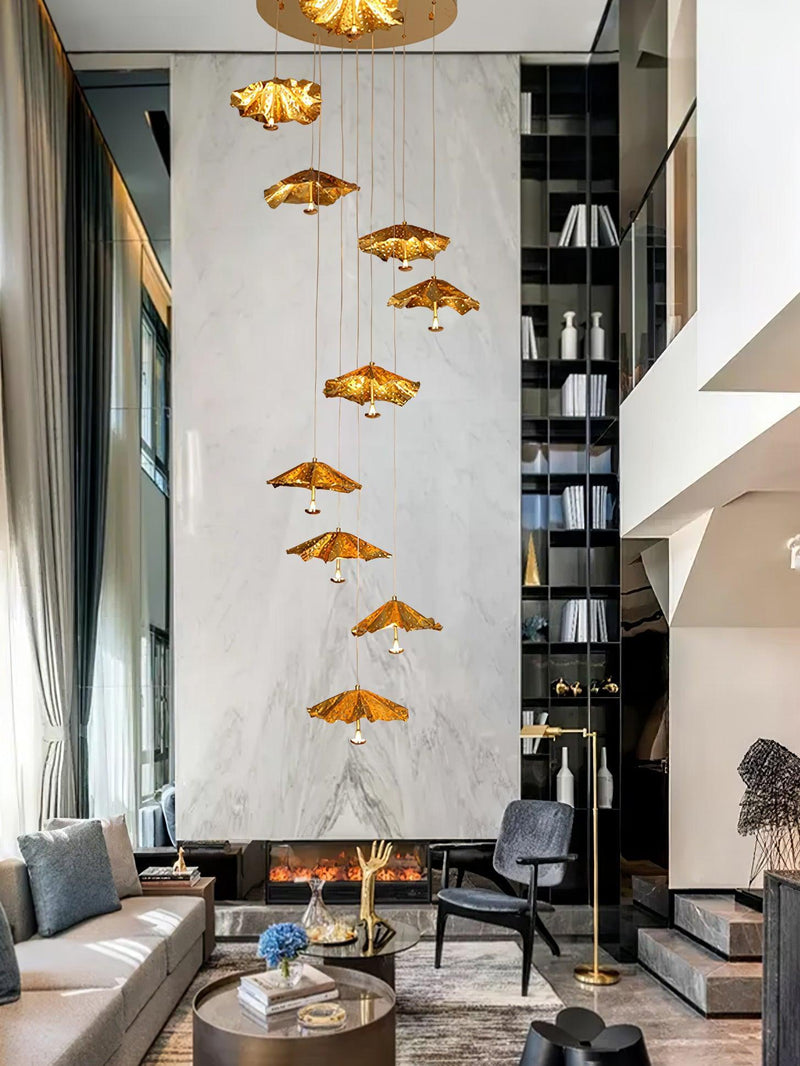 Livra Leaf Chandelier-DWHOME