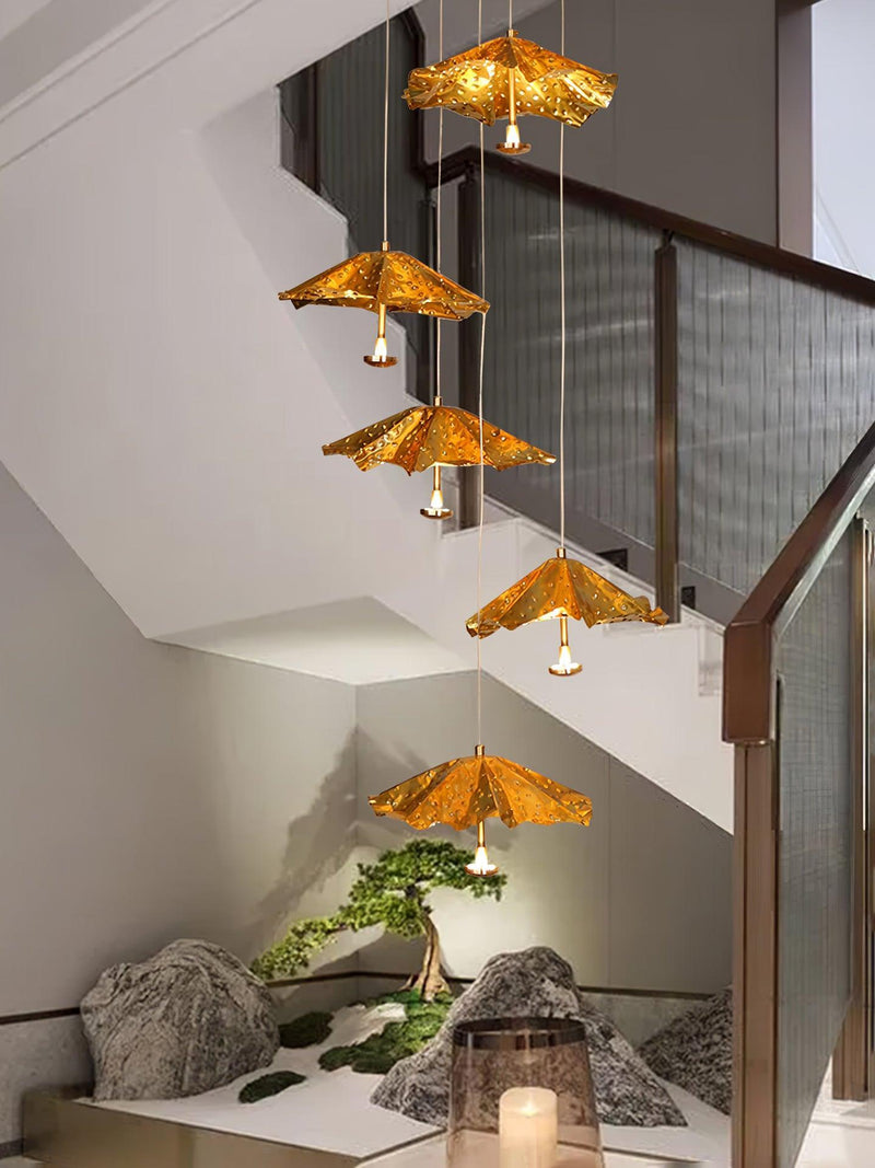 Livra Leaf Chandelier-DWHOME