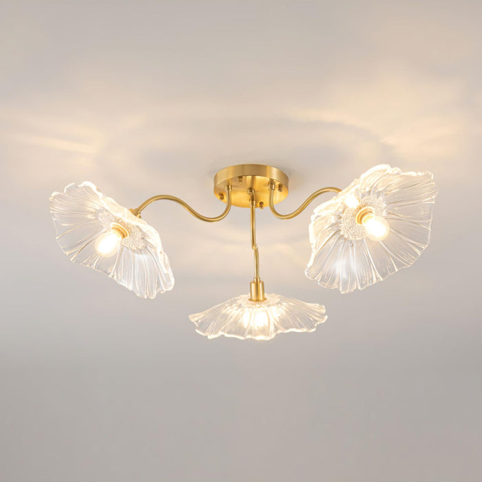 Lotus Leaf Glass Ceiling Lamp - Vakkerlight