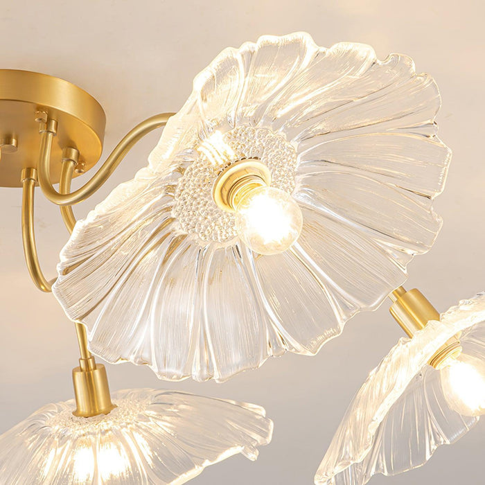 Lotus Leaf Glass Ceiling Lamp - DWHOME