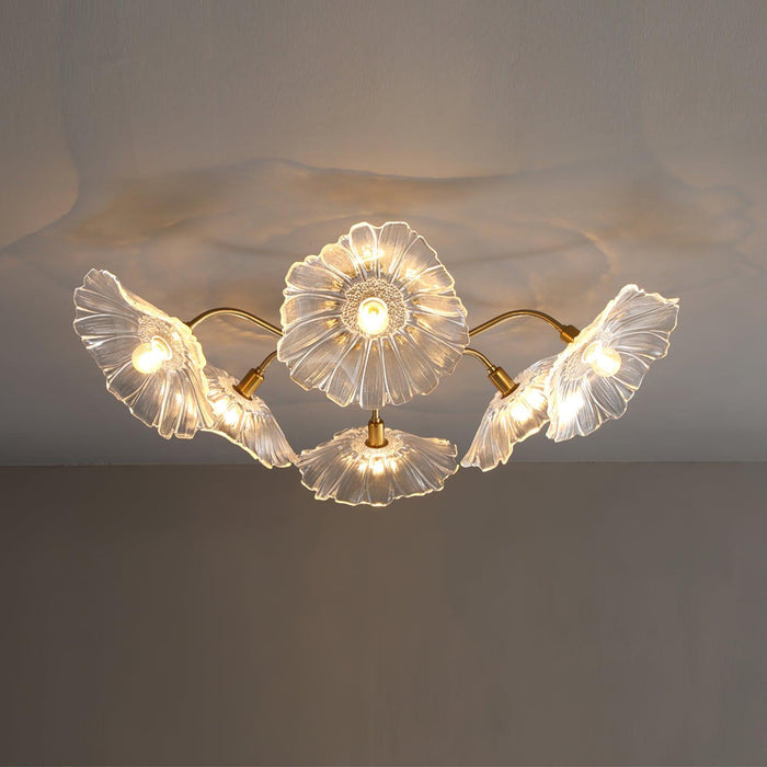 Lotus Leaf Glass Ceiling Lamp - Vakkerlight