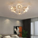 Lotus Leaf Glass Ceiling Lamp.