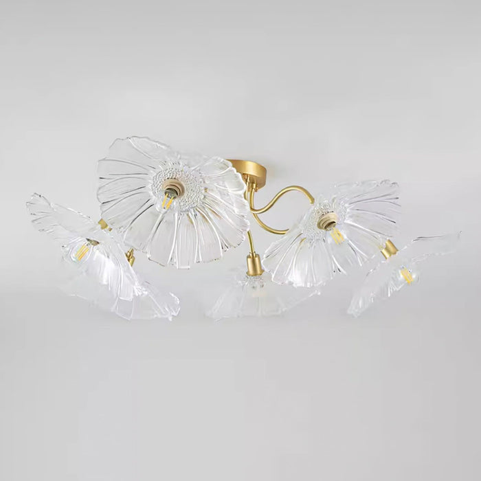 Lotus Leaf Glass Ceiling Lamp - DWHOME