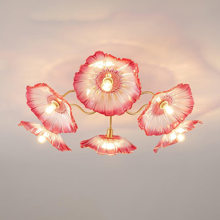 Lotus Leaf Glass Ceiling Lamp - DWHOME