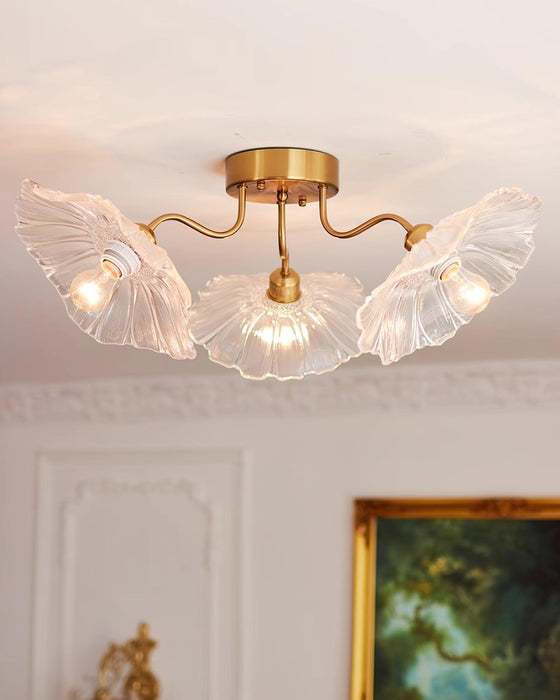 Lotus Leaf Glass Ceiling Lamp - DWHOME