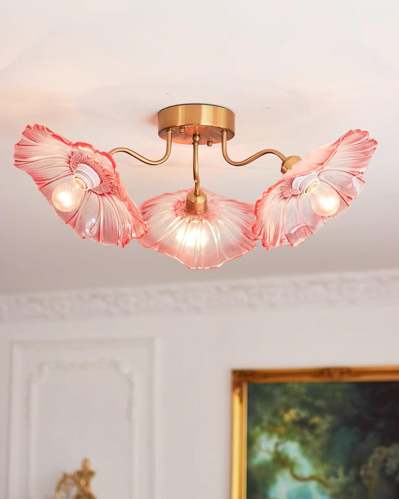 Lotus Leaf Glass Ceiling Lamp - DWHOME