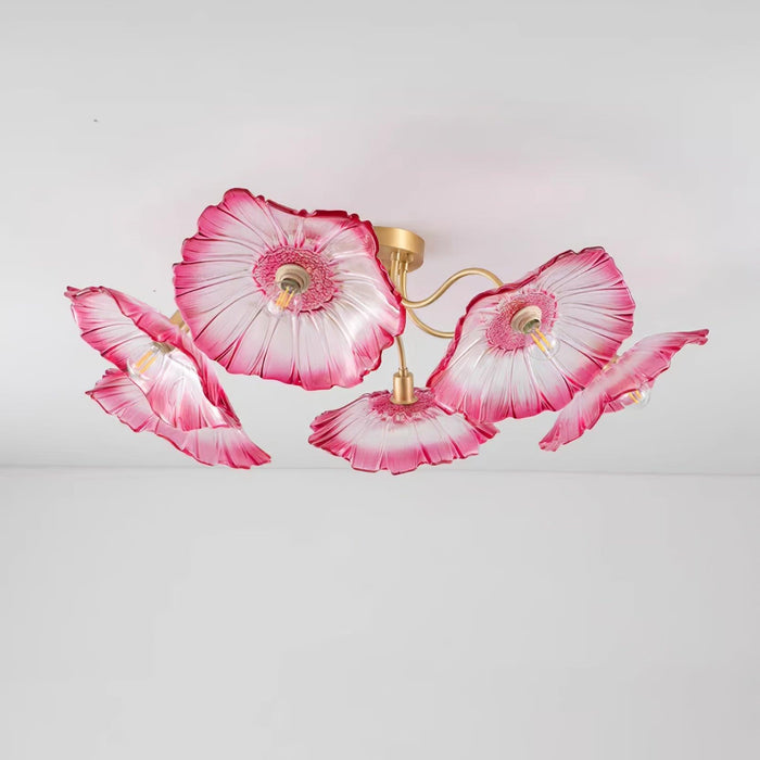 Lotus Leaf Glass Ceiling Lamp - DWHOME