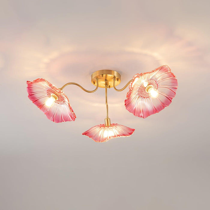 Lotus Leaf Glass Ceiling Lamp - DWHOME