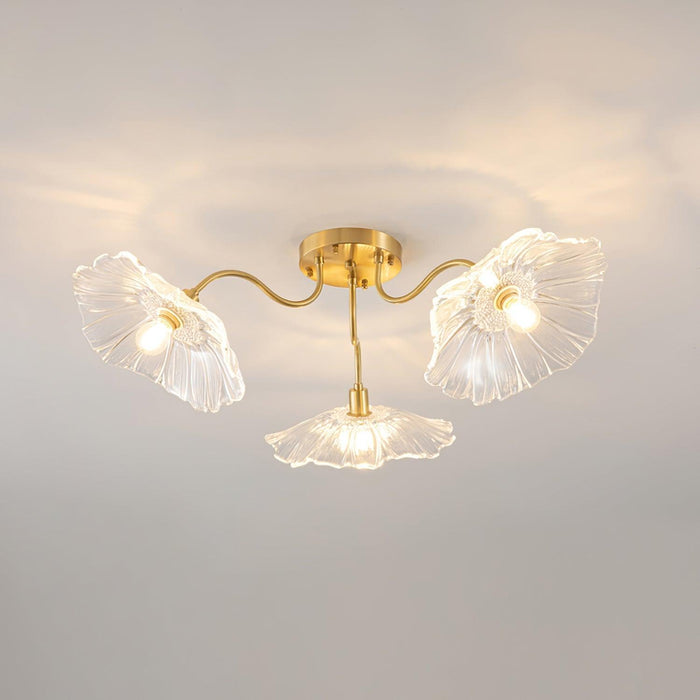 Lotus Leaf Glass Ceiling Lamp - DWHOME