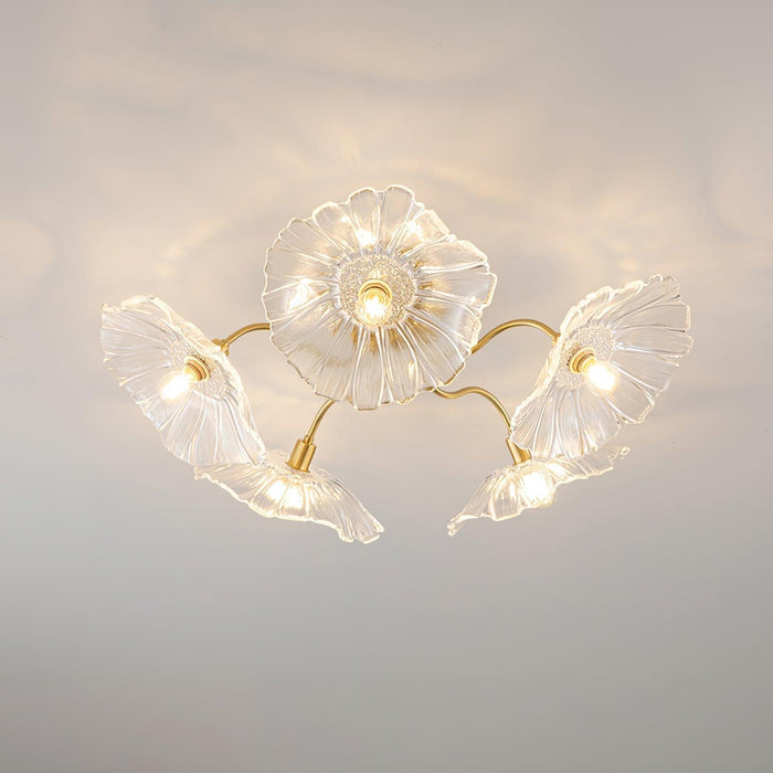 Lotus Leaf Glass Ceiling Lamp - DWHOME