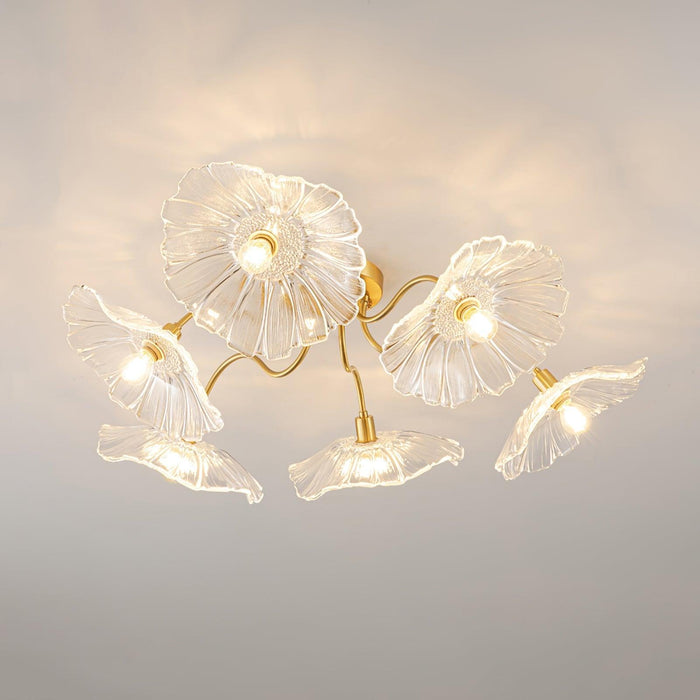 Lotus Leaf Glass Ceiling Lamp - DWHOME