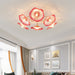 Lotus Leaf Glass Ceiling Lamp.