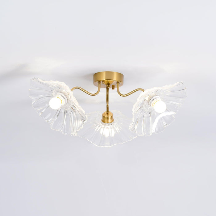 Lotus Leaf Glass Ceiling Lamp - DWHOME