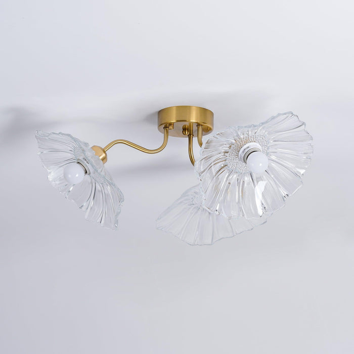 Lotus Leaf Glass Ceiling Lamp - DWHOME