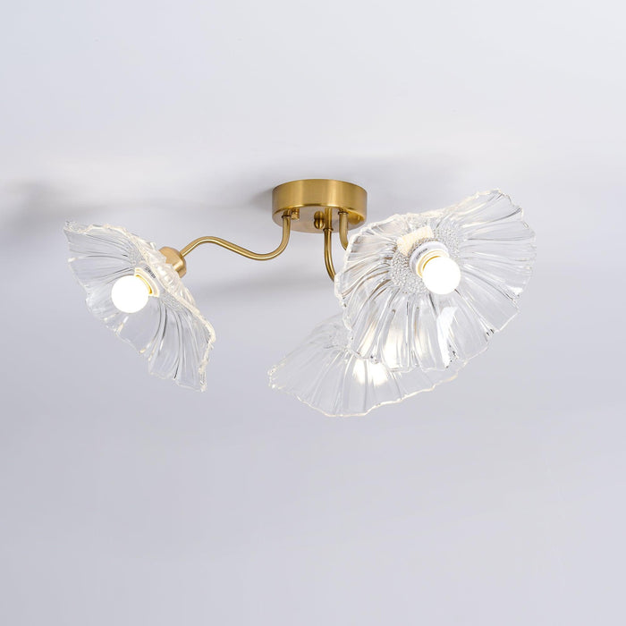 Lotus Leaf Glass Ceiling Lamp - DWHOME