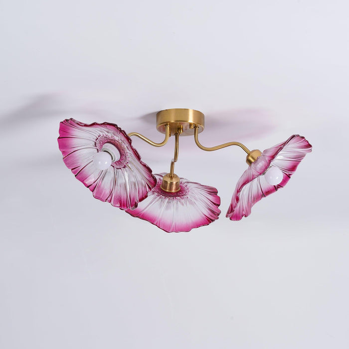 Lotus Leaf Glass Ceiling Lamp - DWHOME