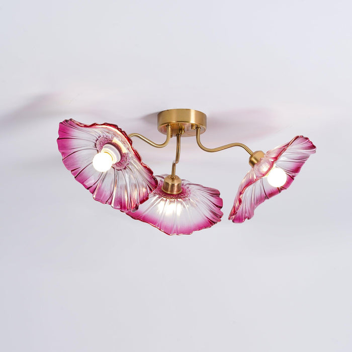 Lotus Leaf Glass Ceiling Lamp - DWHOME