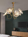 Lotus Leaf Glass Chandelier.