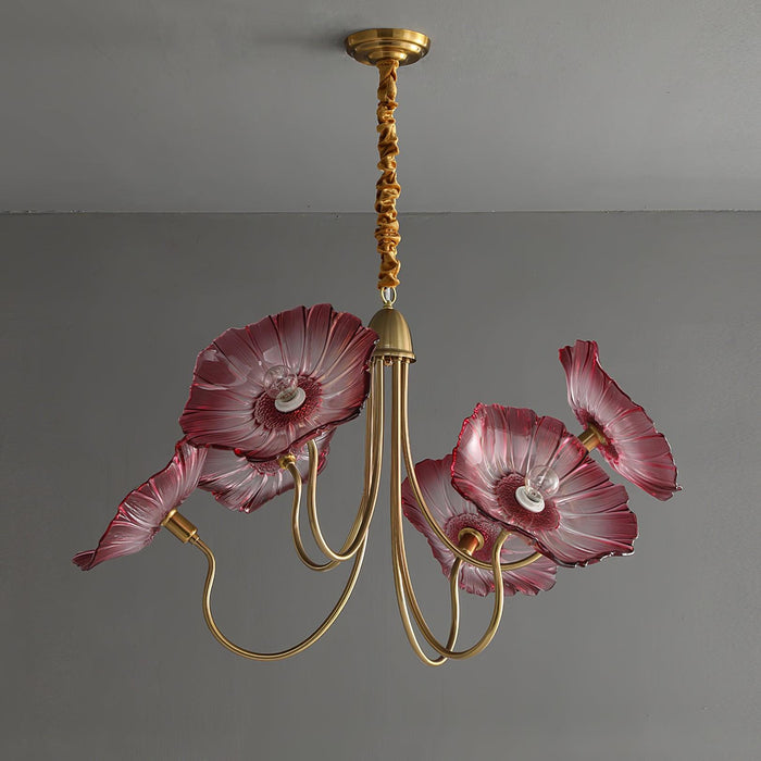 Lotus Leaf Glass Chandelier - Vakkerlight