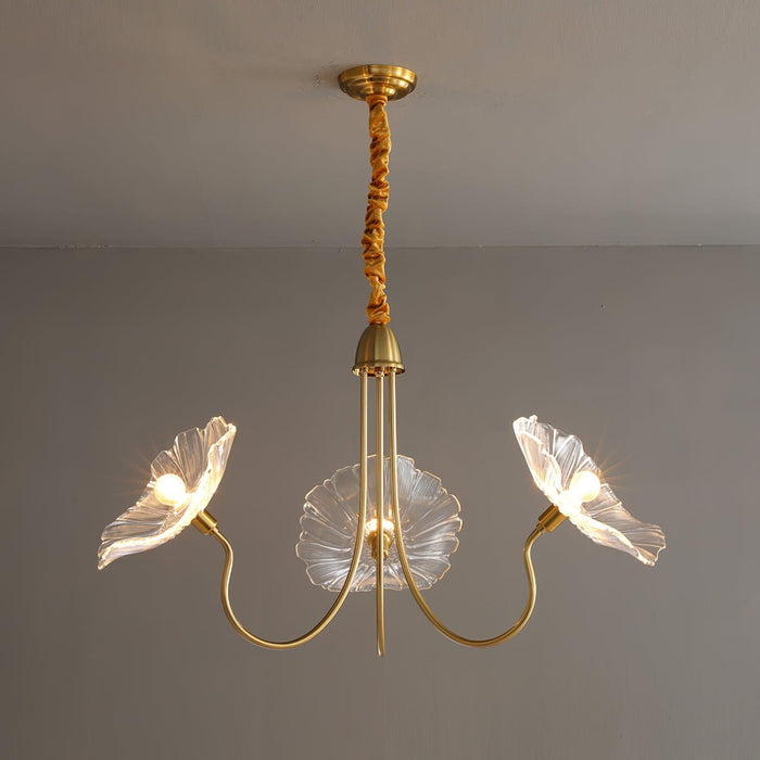 Lotus Leaf Glass Chandelier - Vakkerlight