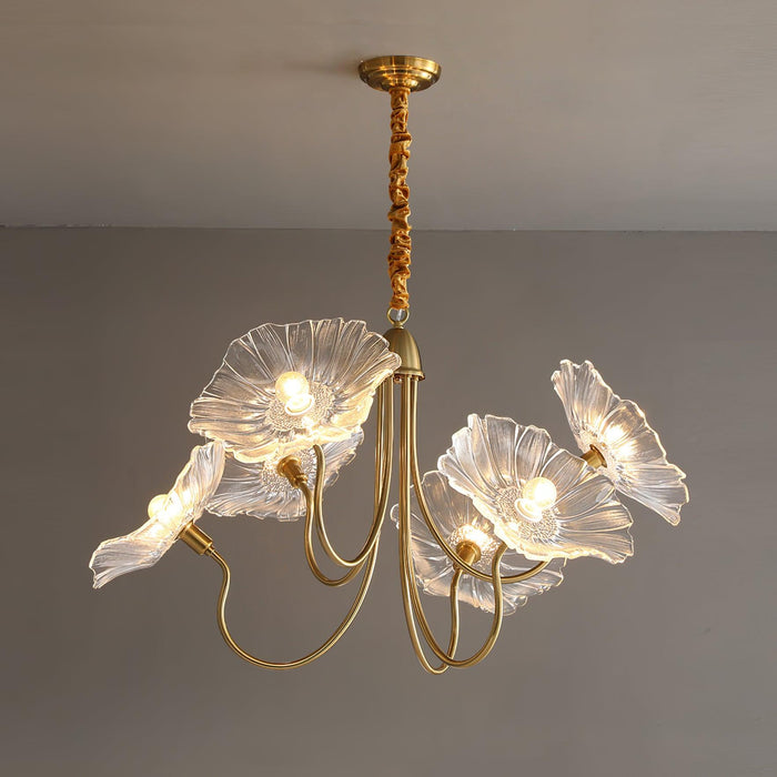 Lotus Leaf Glass Chandelier - Vakkerlight