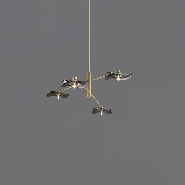 Lotus Leaves Glass Chandelier-DWHOME