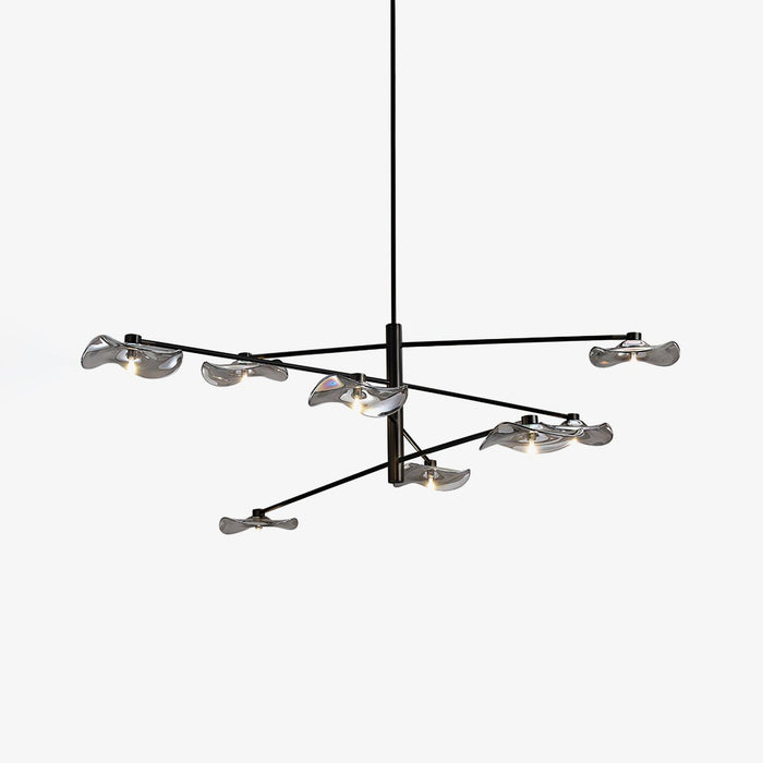 Lotus Leaves Glass Chandelier-DWHOME