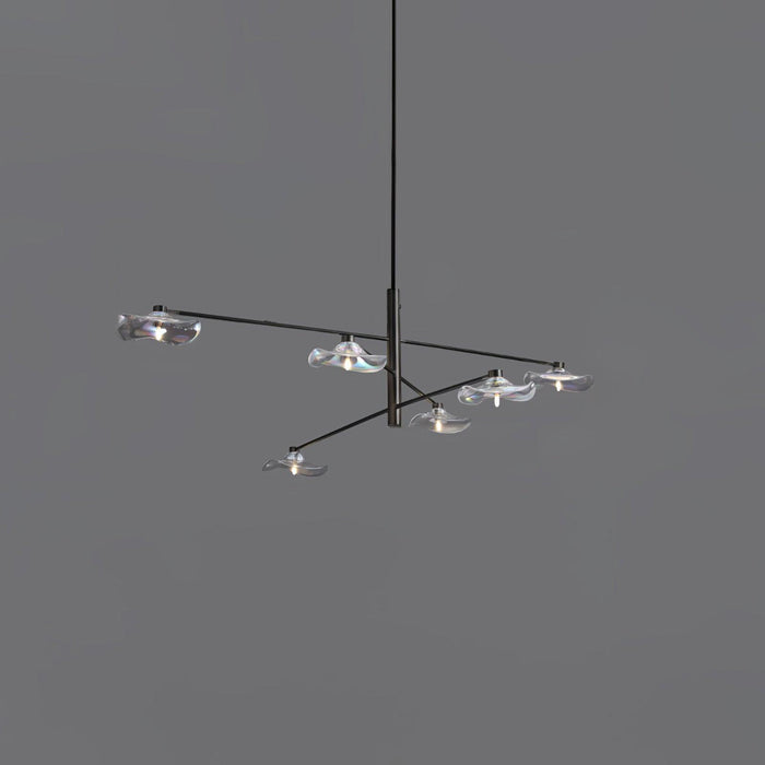 Lotus Leaves Glass Chandelier-DWHOME