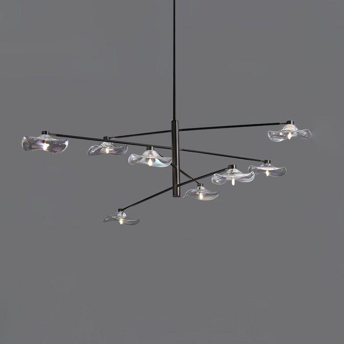Lotus Leaves Glass Chandelier-DWHOME