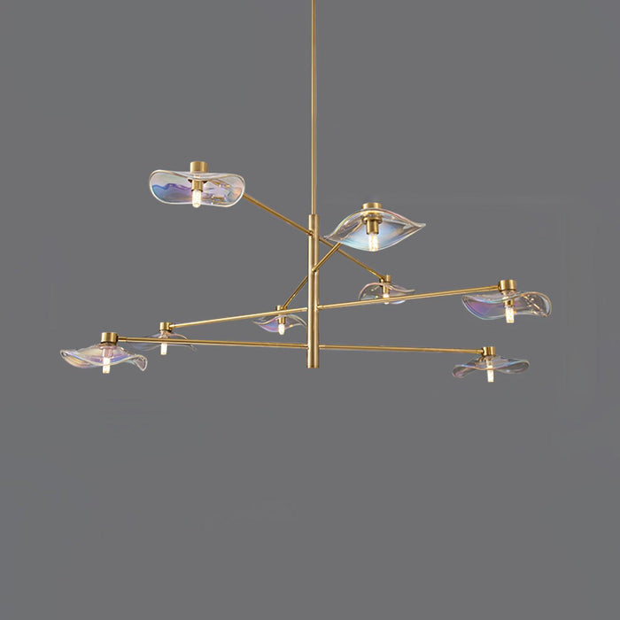 Lotus Leaves Glass Chandelier-DWHOME