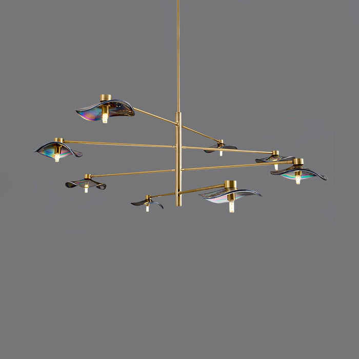 Lotus Leaves Glass Chandelier-DWHOME