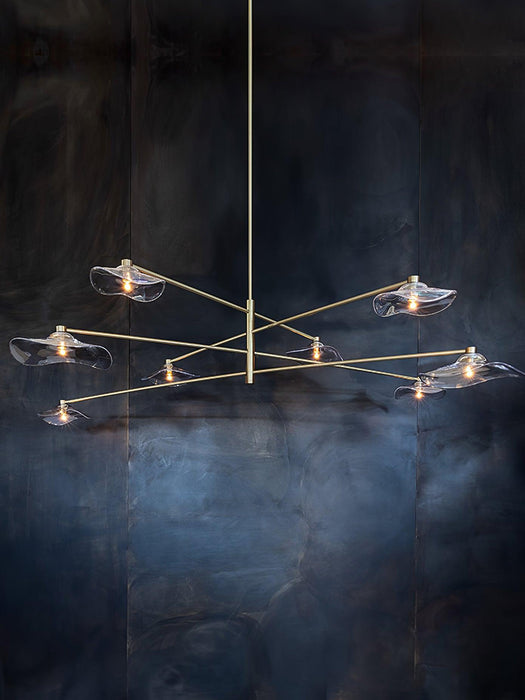 Lotus Leaves Glass Chandelier-DWHOME