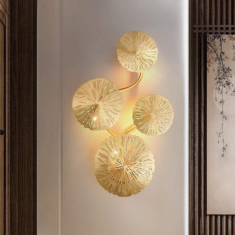 Lotus Leaf Wall Sconce-DWHOME