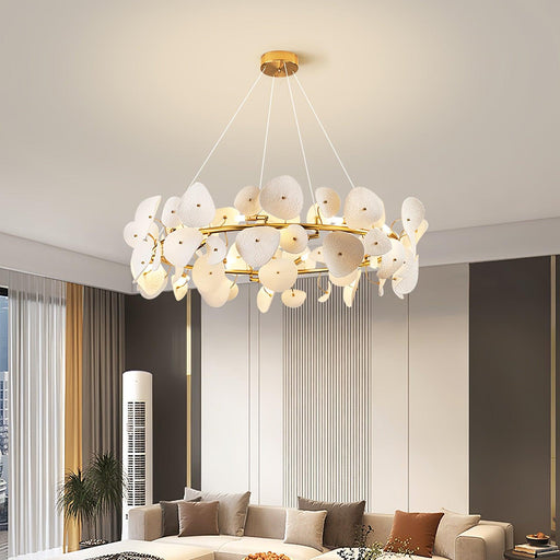 Lotus Petal Chandelier.