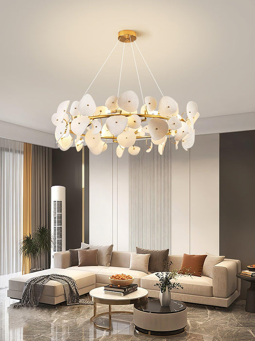 Lotus Petal Chandelier.