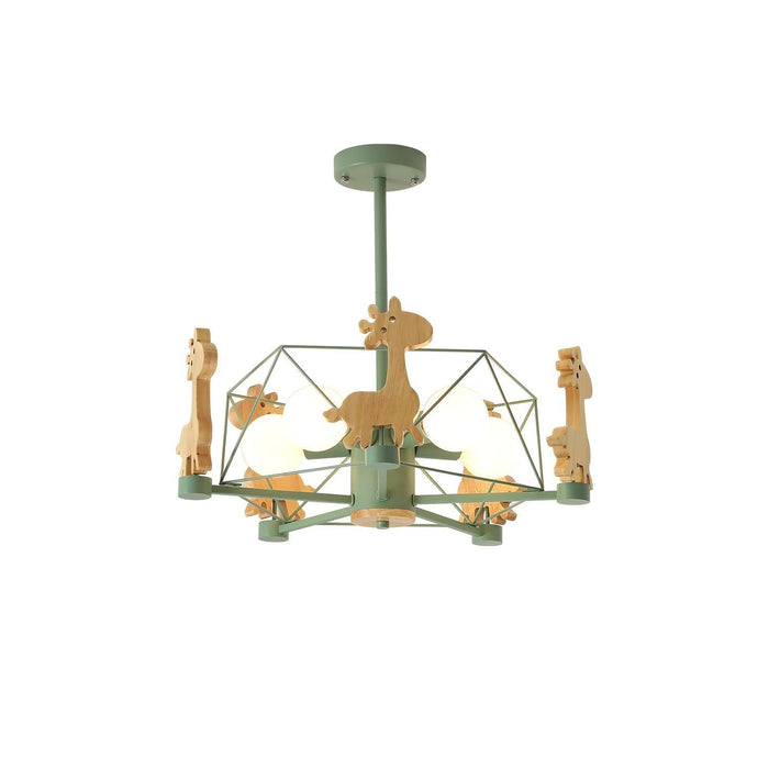 Lovely Deer Wooden Chandelier - DWHOME