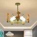 Lovely Deer Wooden Chandelier - DWHOME